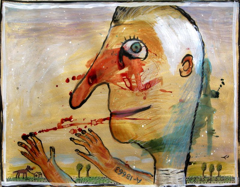 «Шнауце нах фоне!» (Рыло вперёд! - нем.) рисунок Саши Галицкого «Шнауце нах фоне!» (Рыло вперёд! - нем.) рисунок Саши Галицкого